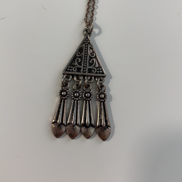 Long Silver Necklace - Picture 2 of 3